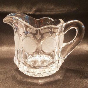 Fostoria Liberty Coin Glass Creamer